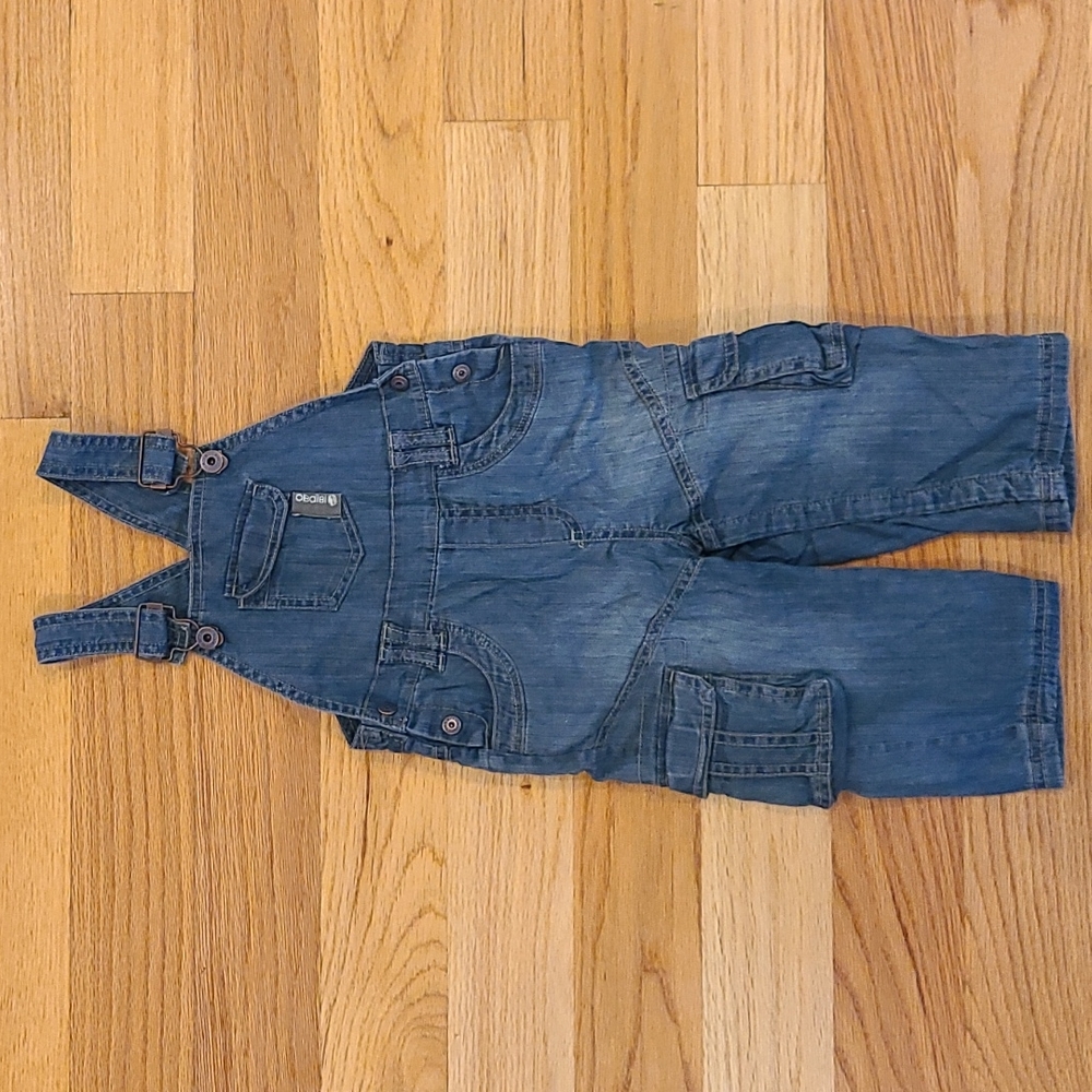 Obaibi denim overalls, size 18m